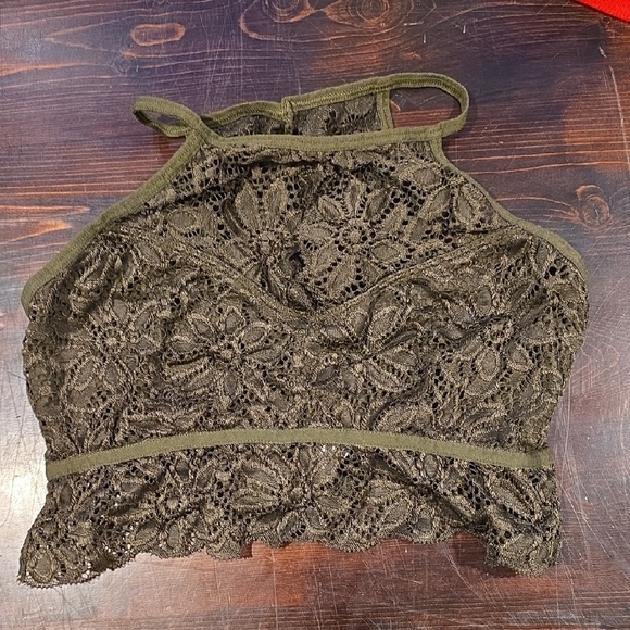Zenana Outfitters Green lace Bralette M - Picture 1 of 3
